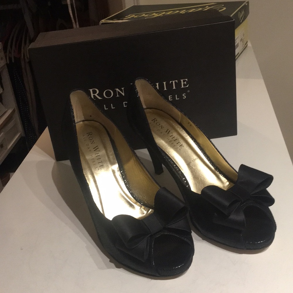 Ron white all day heels 3inch satin heel